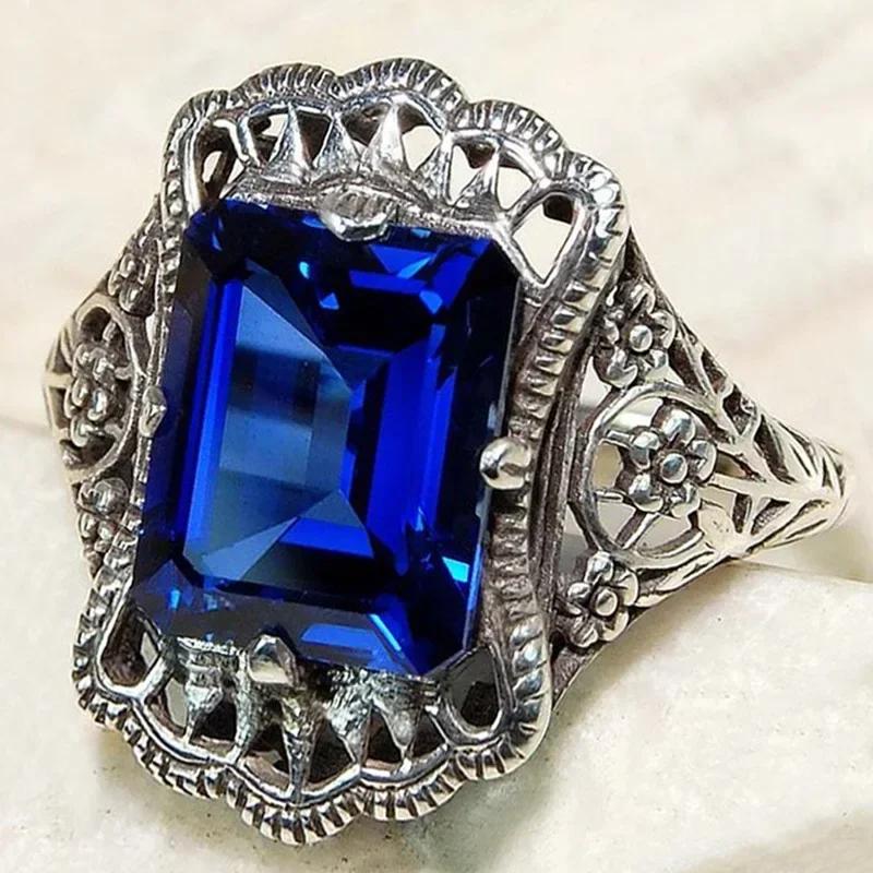 Fashionable Shiny Crystal Zircon Ring Small Design Sense Zircon Headpiece for Banquet 6