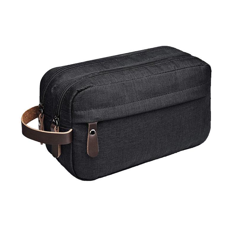 Customizable Men's Travel Toiletry Bag - Waterproof, Large Capacity, Portable Business Style