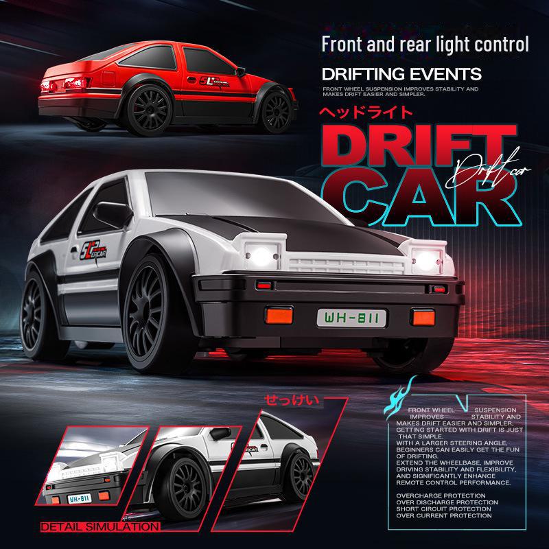 AE86 1:24 High-Speed Drift RC Car - Four-Wheel Drive Model Toy for Kids