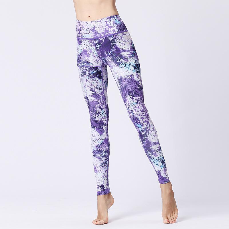 Bedruckte Yoga-Leggings für Damen - High-Waist, Po-Hebend, Hohe Dehnbarkeit, Atmungsaktive Fitness-Tights