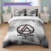 Linkin Park Print 3Pcs Bedding Set Duvet Cover With Two Pillowcases Soft Bed Linen For Household Bedroom
