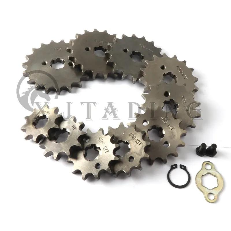 428 Chain 20mm 10 11 12 13 14 15 16 17 18 19 Teeth Front Engine Sprockets For 50 110 125 160cc Dirt Pit Bike ATV Quad Motorbike