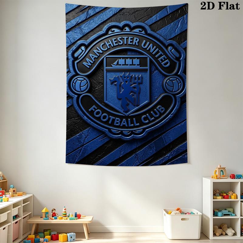 Manchester Football Club Crest Bedding 1 Duvet Cover 2 Pillowcase Without Core Soft And Comfortable Christmas Birthday Gift Bedding Set