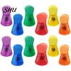 Refrigerator Magnet Clip 12Pcs Bag Sealing Anti-Slip Magnetic Sealable Food Storage Bright Color Translucent for Home Snack