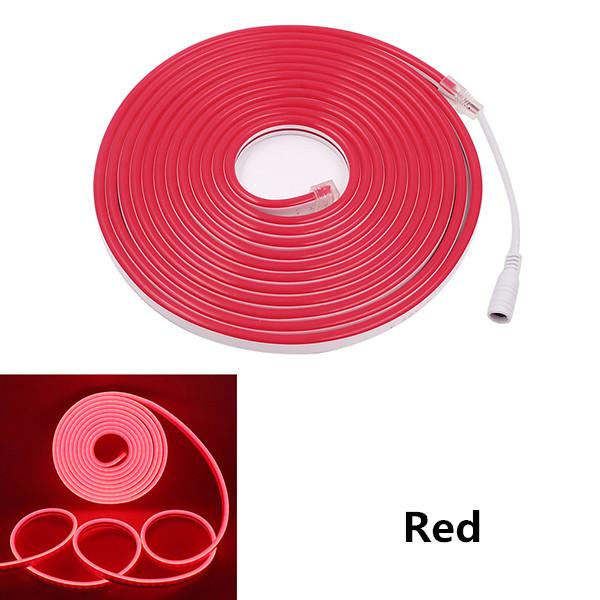 

DC 12V Неоновая лента Водонепроницаемая SMD 2835 120 светодиодов/м Светодиодная лента Гибкие светодиодные неоновые вывески для украшения дома Розовый Желтый 0.5m красный