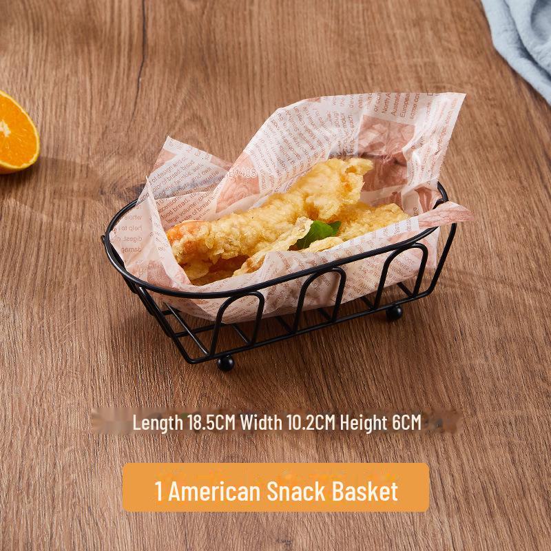 Creative Snack Basket: French Fries, Chicken Wings, Fried Chicken, Bread, and Bar Snack Holder