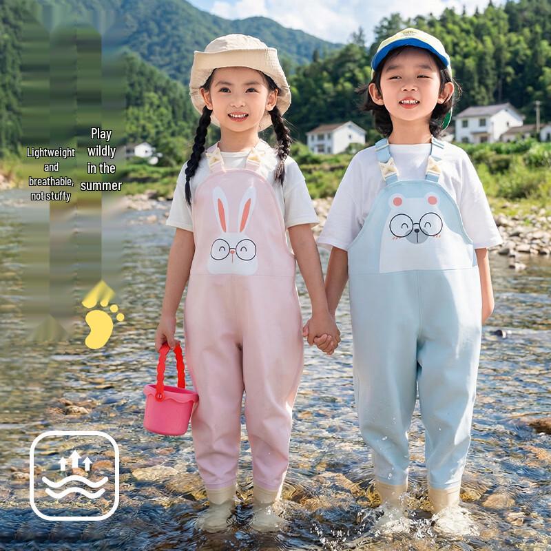 Yududuo Einteiler Regenhose zum Waten & Muschelnsammeln für Kinder