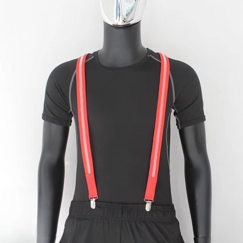 Glow-in-the-dark LED Woman Suspenders Hangers Y Back Men Glow Pants Belt Light Up Suspenders  Bar