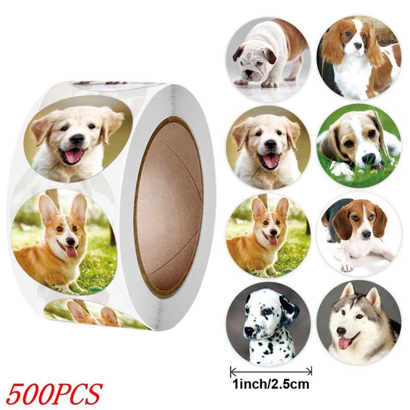 50-500pcs Kids Reward sticker  puppy dog Pattern encouragement stickers for Teachers Cute Animals Stickers Stationery Stickers
