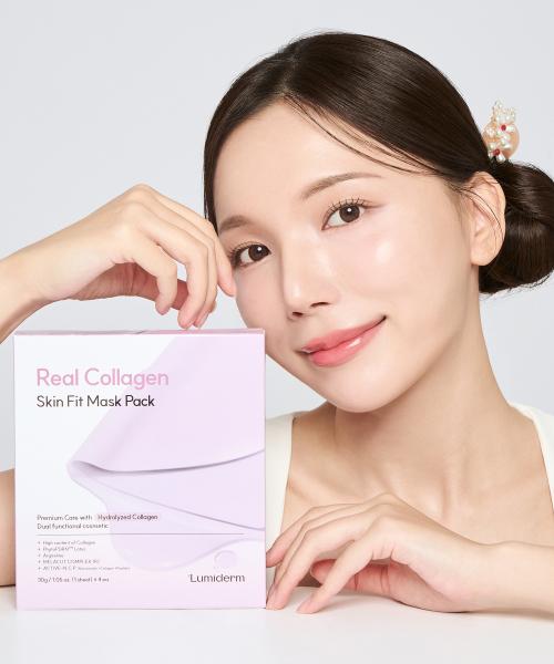 Lumiderm Real Collagen Skin Fit Mask Pack 2 Sets (8pcs)