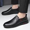 Men's Shoes Genuine Leather  Breathable Business Shoes Men's Foot Cover Soft Leather Soft Sole Korean Version Casual Leather Shoes Men