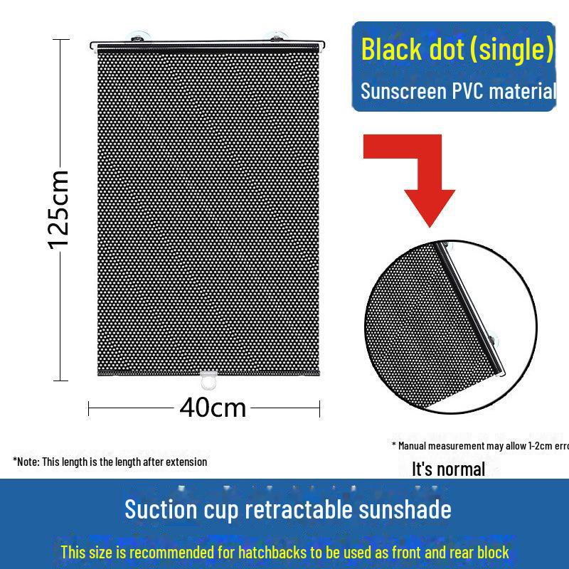 Automatic Car Sunshade Heat Insulation Roller Blinds - Dual-purpose Window Curtains Block Sunlight At Home and In the Car.