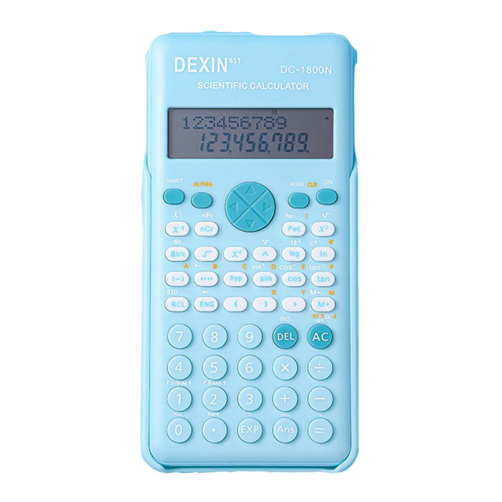 

Scientific Calculators Pink Math Calculator With 240 Multi-functional Calculator 2 Lines Lcd Display Ideal For Teachers синий