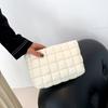 Fashionable Pleated Travel Makeup Bag Korean Style Casual Clutch For Women