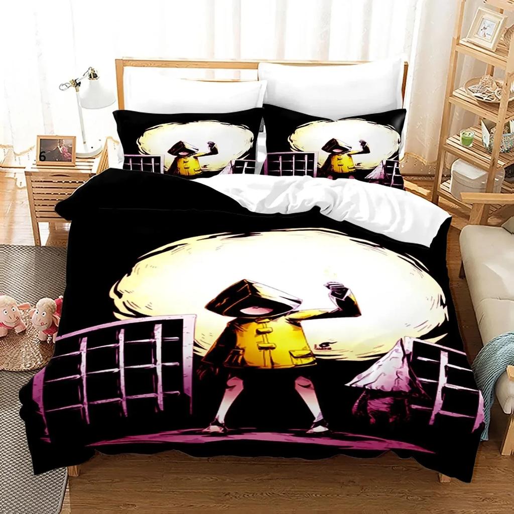 3D Game Little Nightmares Bedding Set Single Twin Full Queen King Size Little Nightmares Bed Set Adult Kid Bedroom Duvet Cover