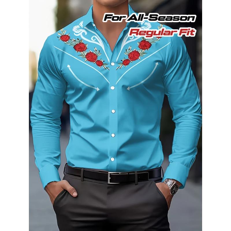 3D Digitaldruck Hawaii Strand Kurzarm Locker Mode Herren Bluse