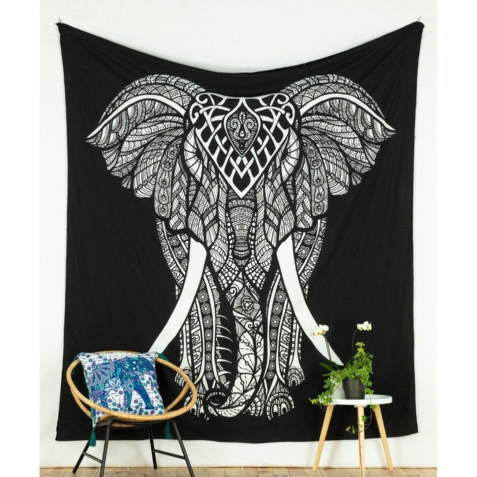 India tapestry 75x100 чёрный