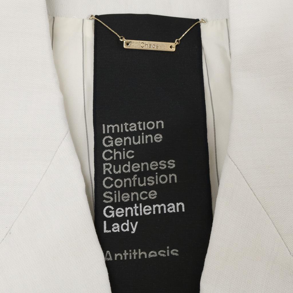 chaos Gentleman Lady Light Gray Rayon X Linen GL Cangiolini JK Jacket F Light grayUsed