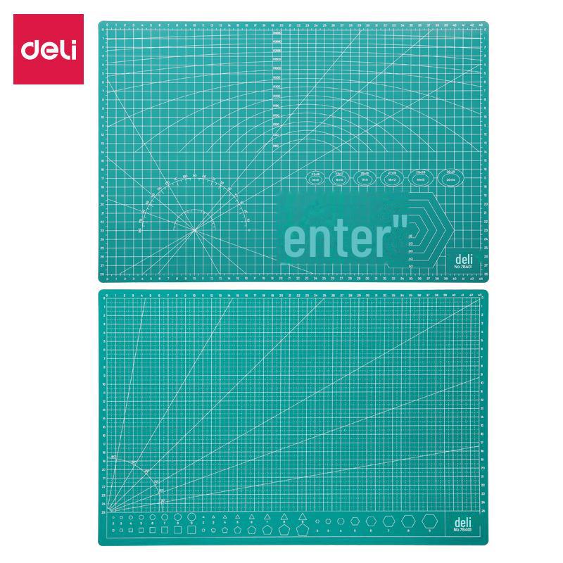 Deli 78400 Green PVC A4 High Strength Cutting Mouse Pad