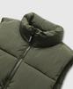 Lemain Second 2-Way Oversized Voluminous Taslan Puffer Vest [Khaki]