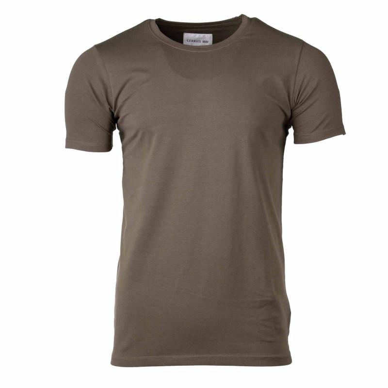 Men's Plain Round Neck T-shirt CERRUTI