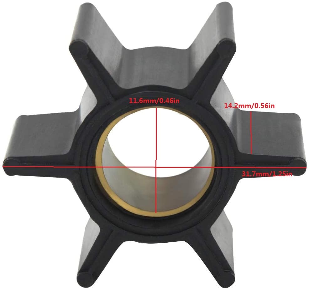 47-22748 Outboard Impeller Applicable to Mercur-y 3.5/3.9/5/6 HP Engine Pump