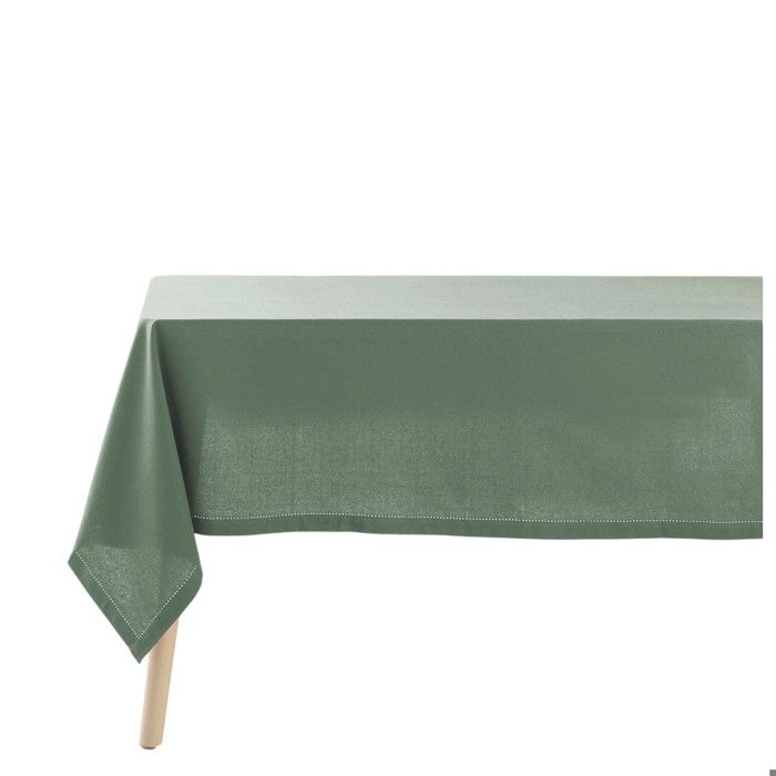 Nappe rectangle en coton 140 x 240 Charline cèdre