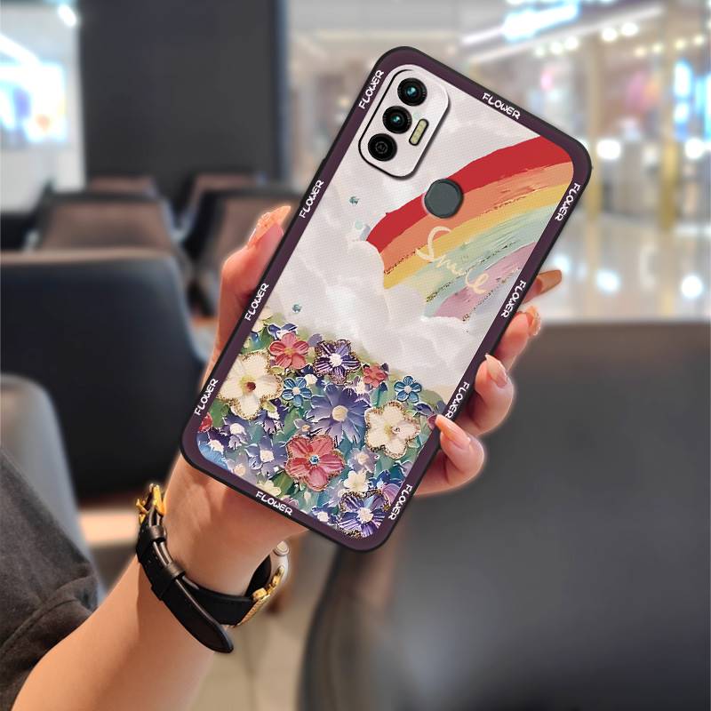 Anti-dust Shockproof Phone Case For Tecno Spark 7/Spark7T Silicone Protective Durable Cartoon Soft case Phone Pouch TPU