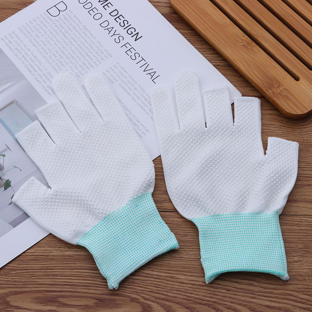 Stretch Sports/Biking Open/Half Fingers Anti-Slip Fishing Gloves Sun Protection Driving Mittens