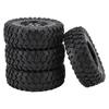 Ongwan RC Wheel Tires, Rubber, Durable, for Remote Control Cars, Compatible with MN82 LC79, Enhanced Traction, Stylish Design, Easy Installation (Blac