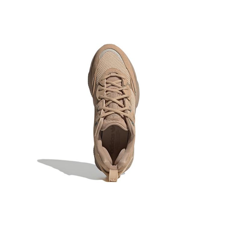 Adidas Originals Ozweego Meta Leather Sports Trend Durable Low-Top Casual Shoes Unisex Casual Shoes Beige HQ6327
