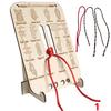Lernen Knoten Übungsbrett Multifunktional Langlebig Tragbar Paracord Knotenbinde-Übungskit Für Outdoor-Survival Marine-Fähigkeiten
