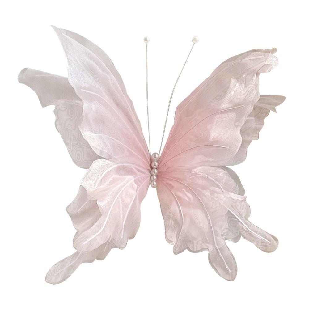 Large Size Simulated Butterfly Giant Size Silk Material 3D Silk Butterfly 3D Design Finished Products Fake Butterfly