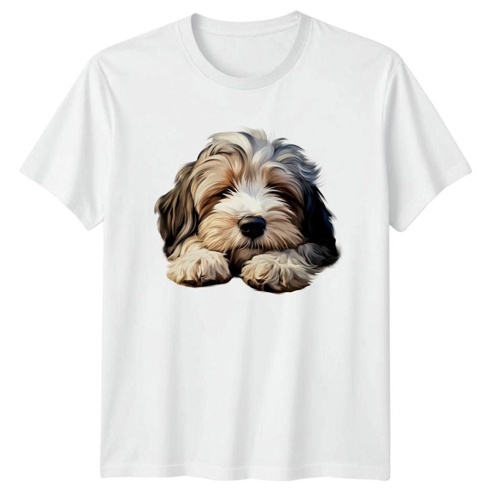 Fluffy Dog Animals Dogs Unisexs TShirt Unisexs Tee Graphic Unisex Top Pet Design
