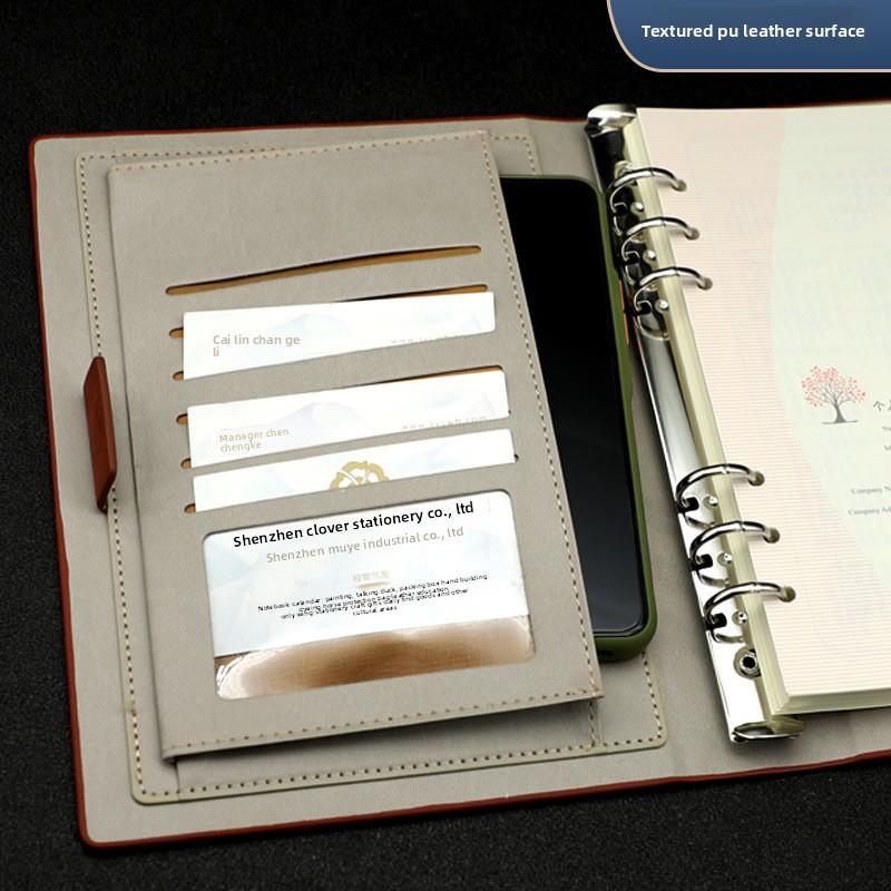 High Quality Custom A5 Spiral Notebook PU Leather Journal Gift Paper Saddle Stitching Custom Colors