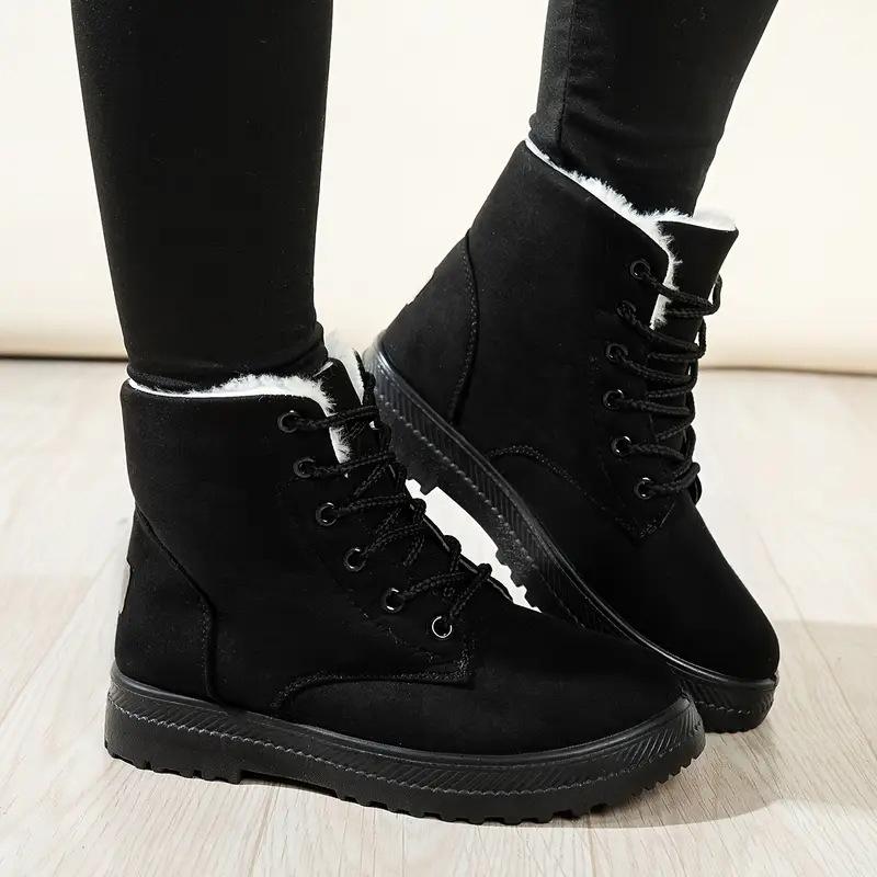 

Shoes Women s Snow Boots Fleece Thickened Cotton Shoes High Top Martin Boots Large Size Cotton Boots Soft Sole Women s Boots 35