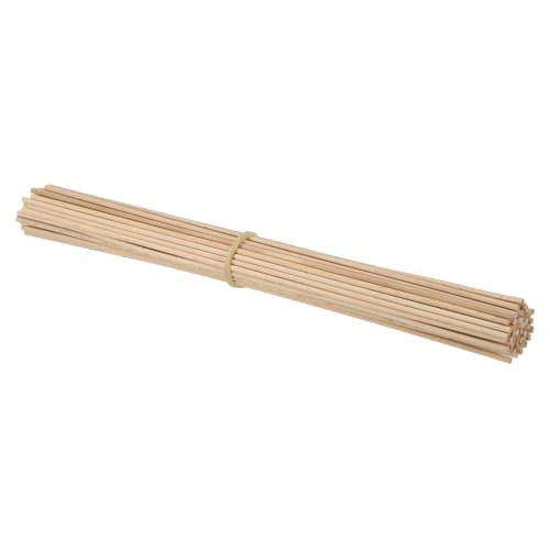 PATIKIL 3mm x 30cm Dowel Rods, 50pcs Unfinished Wooden Dowel Rods, Round Dowels, Hardwood Sticks for DIY Crafts and Home Decor