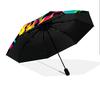 1 PC Automatic Folding Umbrella - Colorful Dogs Artwork Pattern, Portable & Foldable Design with 8 Ribs, Christmas Birthday Gifts