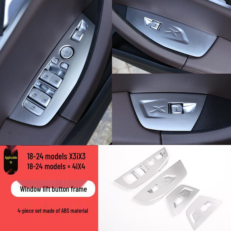 06-25 Pannello Cornice Interruttore Alzacristalli per Finestrino BMW X3 X4 per Modifica Interni iX3 X4