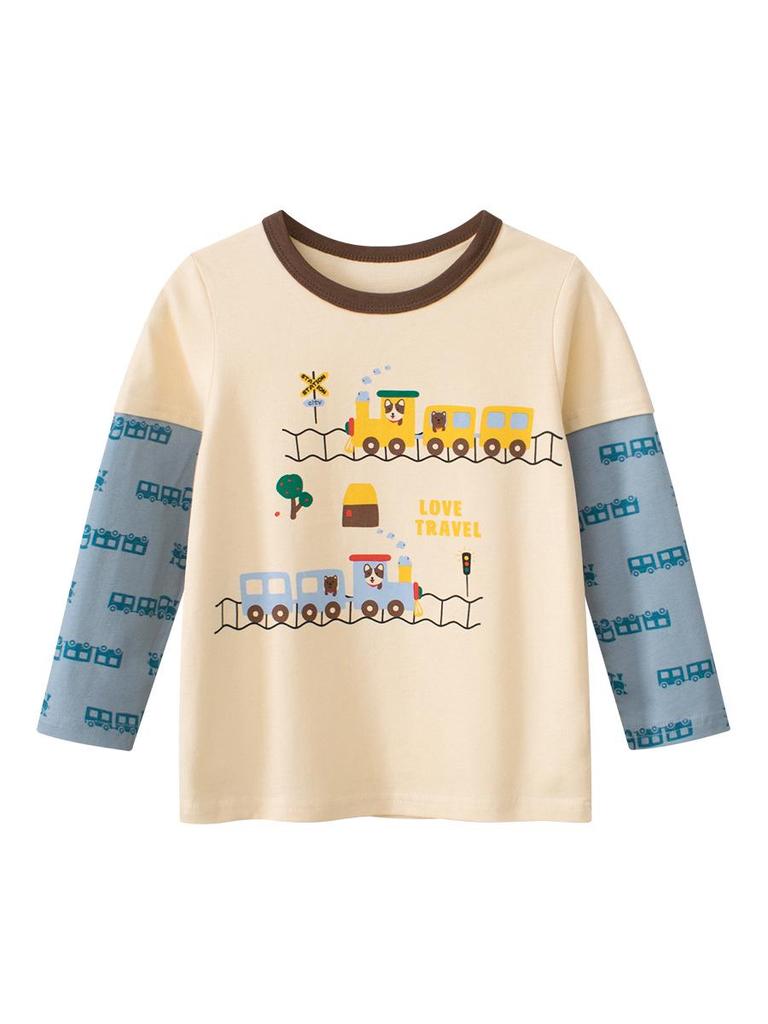 27kids Autumn Baby & Kids Cartoon Long Sleeve T-shirt - New Arrival