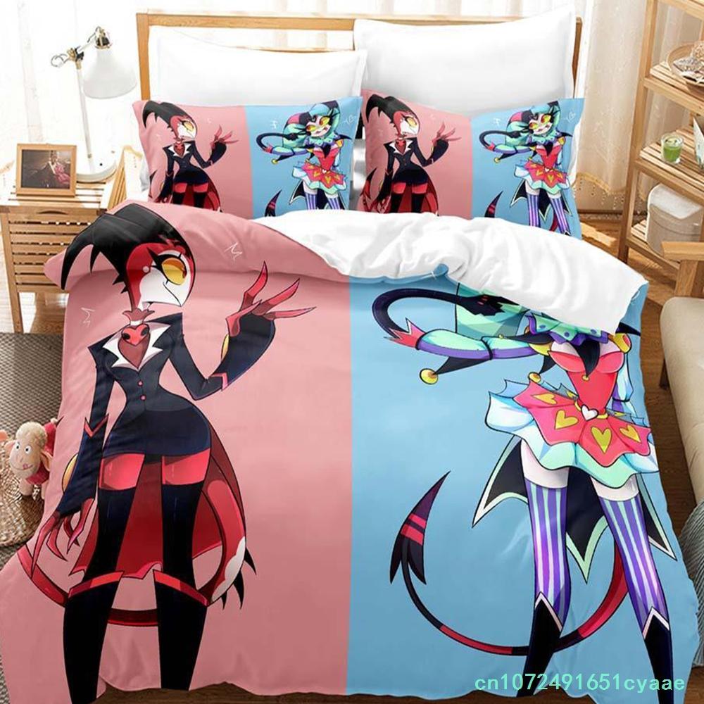 Blitzo Boss Bettwäscheset Einzelbett Zweibettbett Vollbett Queen Size King Size Bettwäscheset Erwachsenes Kinderzimmer Bettbezug-Sets Anime Bettwäsche-Set Bett
