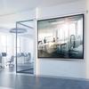 Deli 100-inch 4:3 Electric Remote Control Projector Screen