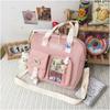 Tuition bag Harajuku messenger bag, college student class bag, backpack, large-capacity shoulder bag.