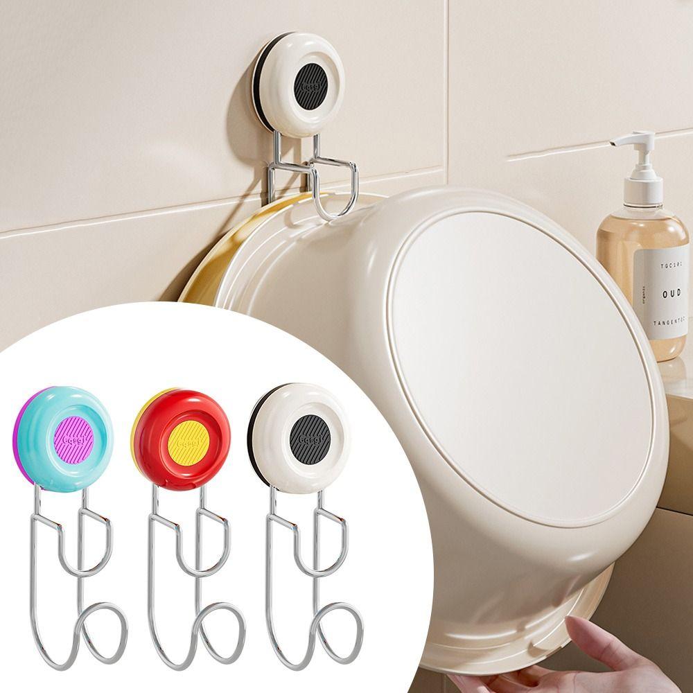 No-punch Washbasin Hook Dopamine Coat Hook Creative Storage Rack  Home