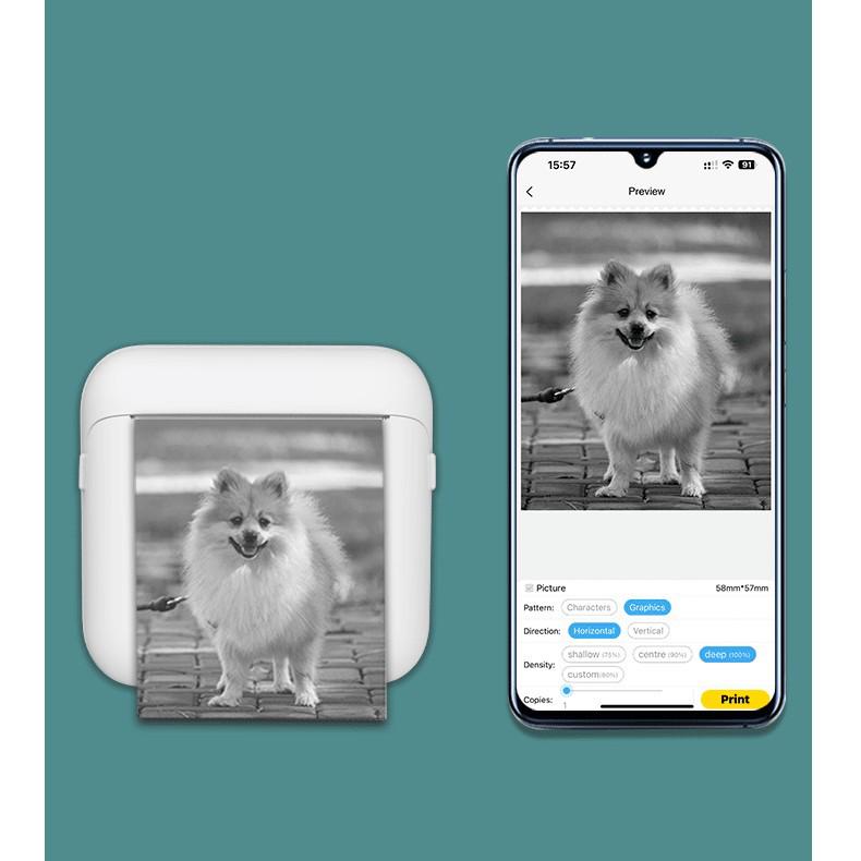 Portable M12 Mini Thermal Printer: Digital Photo & Label Maker, Ideal Children's Gift