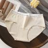 Big Size Female Spring and Summer Pure Cotton 7a Antibacterial Extended Crotch No Trace Briefs