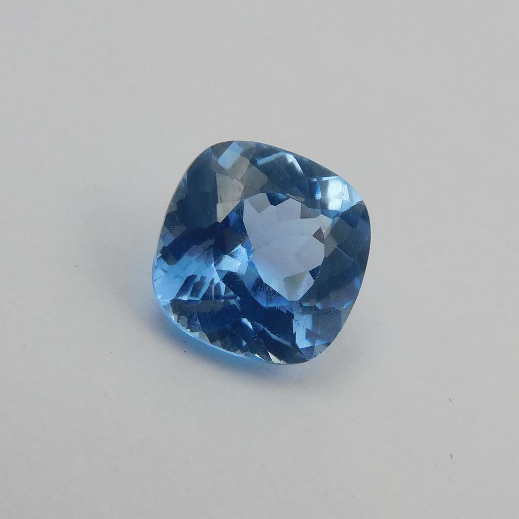 Natural Blue Sapphire Loose Gemstone 5.25 Ct Square Cushion Cut September Birthday Birthstone