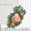 Fake Flower Wedding Arch Flower Set (2-piece Set), Used for Wedding Decoration, Ceremony, Reception, Background Music, Thanksgiving