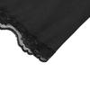 Women´s Crop Tops, Long Sleeve Solid Color Jagged V Neck Lace Hem Button Down Slim Fit Shirt