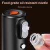 Spruzzatore elettrico per burro 200 ml/7,03 oz spruzzo continuo con controllo delle porzioni spruzzatore e distributore di olio accessori per utensili da cucina per friggitrice ad aria